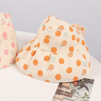 Colorful Dot Children's Foldable Empty Top Sunshade Hat