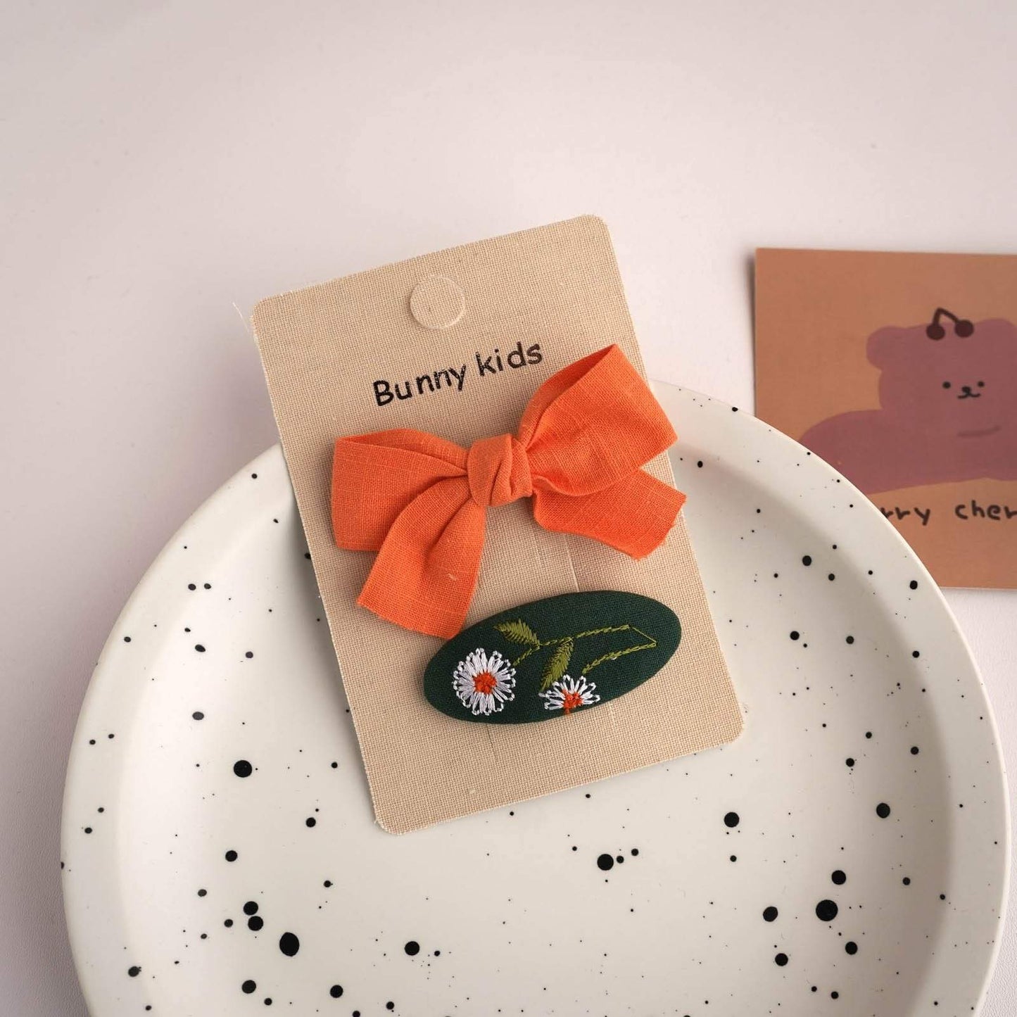 Children's Fabric Cartoon Bow Hairpin