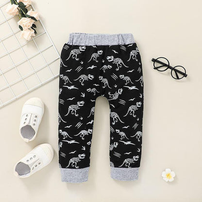 Children's Cartoon Sweater Suit Hooded Top