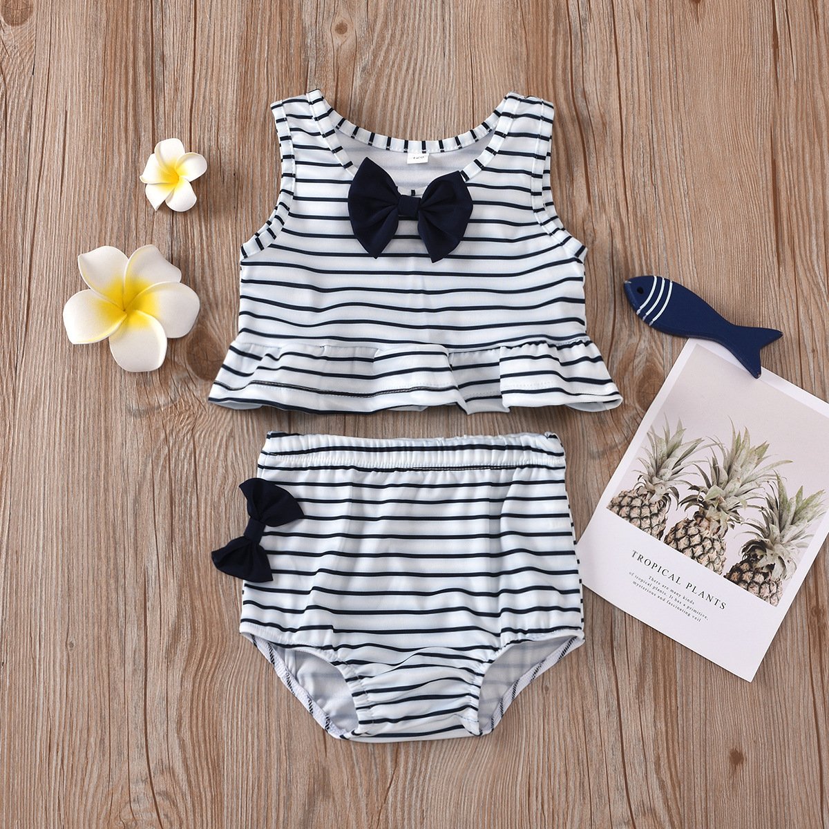 Vertical stripe SWIMSUIT SET Beach Beach swimsuit