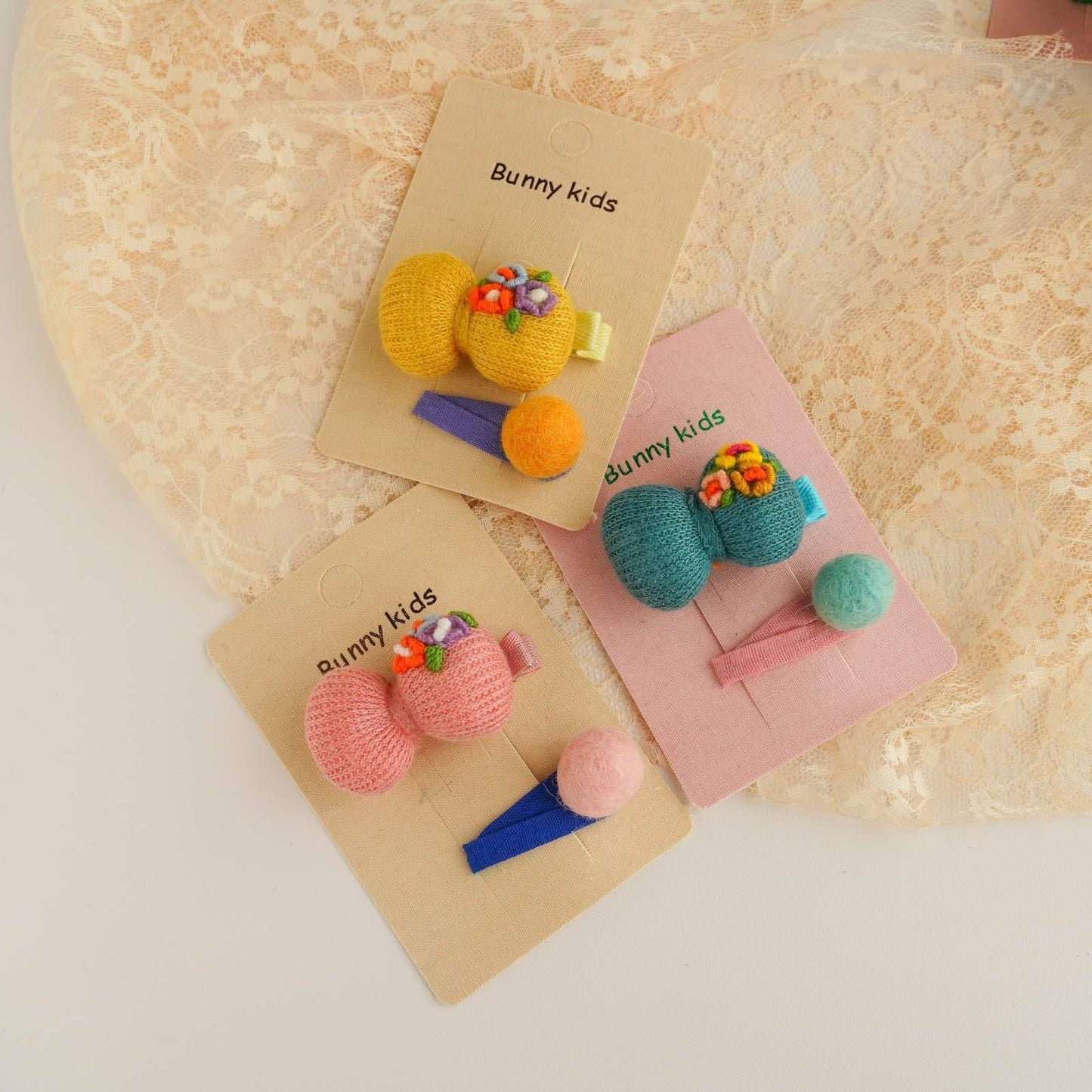 Children's Embroidered Hairpin Hair Accessories