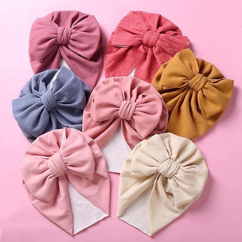 Children's Double Bow Cashmere Hat