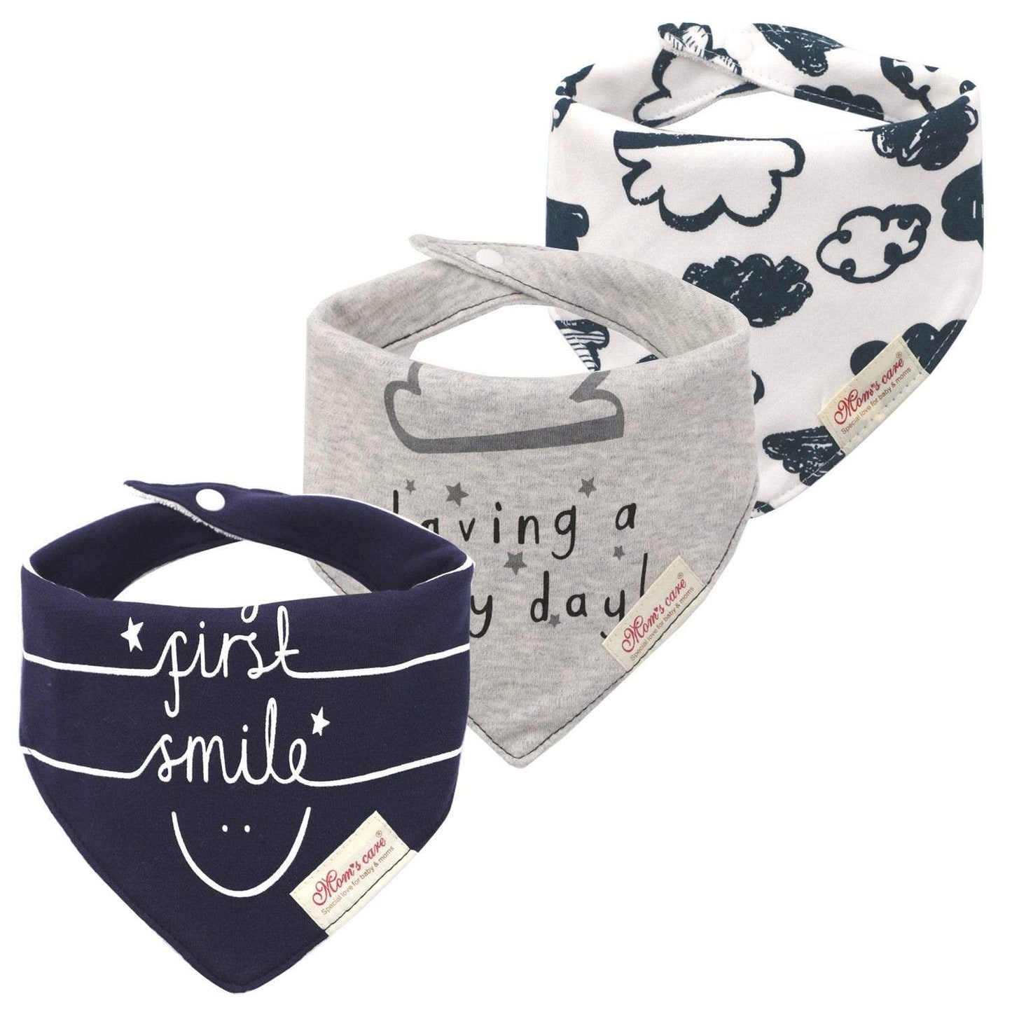 3pcs/set Baby Triangle Bib Saliva towel