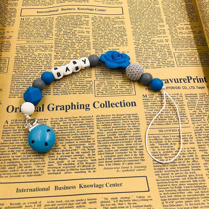 Baby Pacifier Clip Teether Toy Silicone Anti-drop Chain