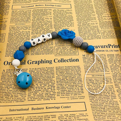 Baby Pacifier Clip Teether Toy Silicone Anti-drop Chain