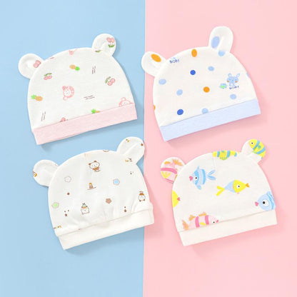 Binaural Printed Hat For Newborn Baby