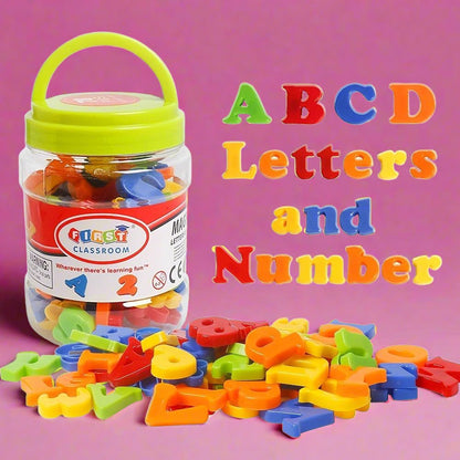 Magnetic Letters Numbers Alphabet ABC Colorful 123 Refrigerator