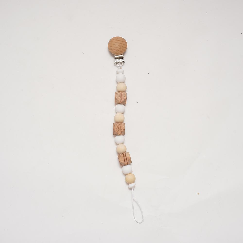 Silicone Beech Pacifier Clip Teether Anti-drop Chain