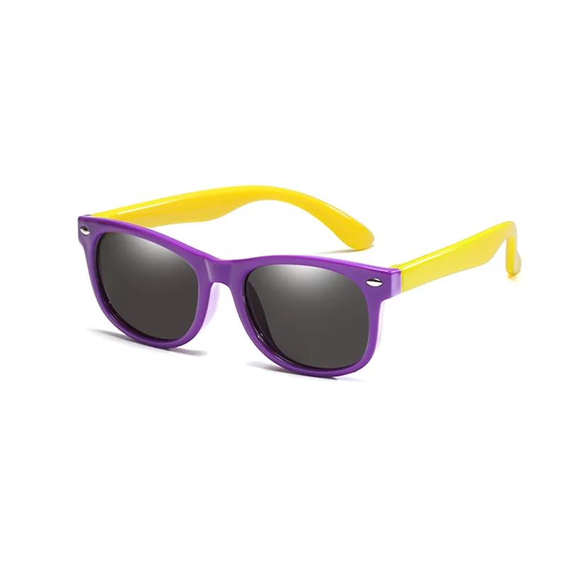 Polarized Kids Sunglasses TR90 Silicone Gel Frame
