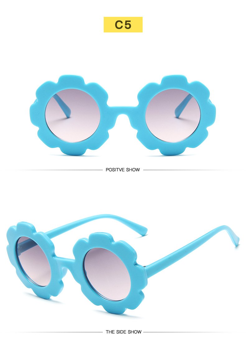 3PCS  New sunflower children's sunglasses wholesale