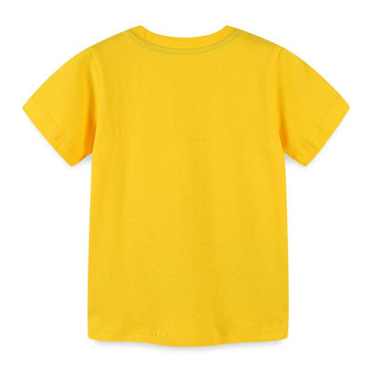 Knitted cartoon printed children's T-shirt round neck Pullover