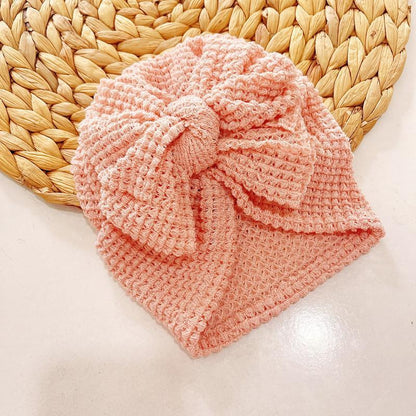 Children's Knitted Oversized Bow Baby Hat