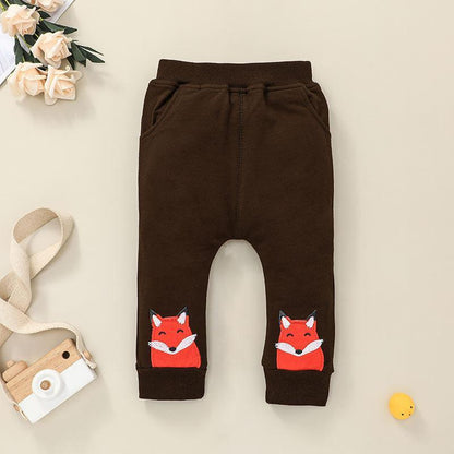 Children's Wear Fox Style Set Long Sleeve Pullover