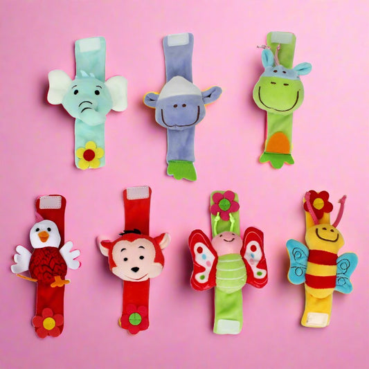Baby's Wristband Animal Shape Rattle Watch Strap