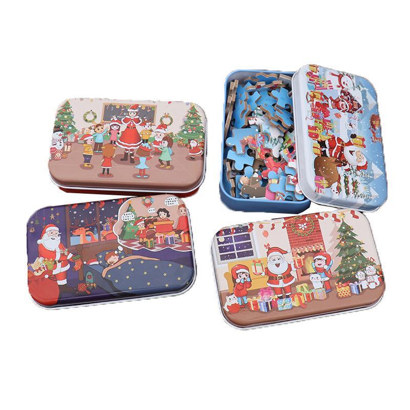 Children Christmas Wooden Puzzle Toy Gift