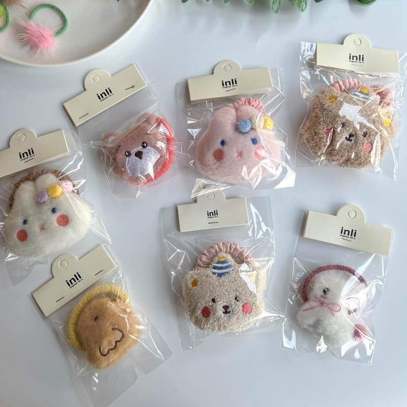 Girl Plush Hair Rope Cartoon Animal Modeling Headdress