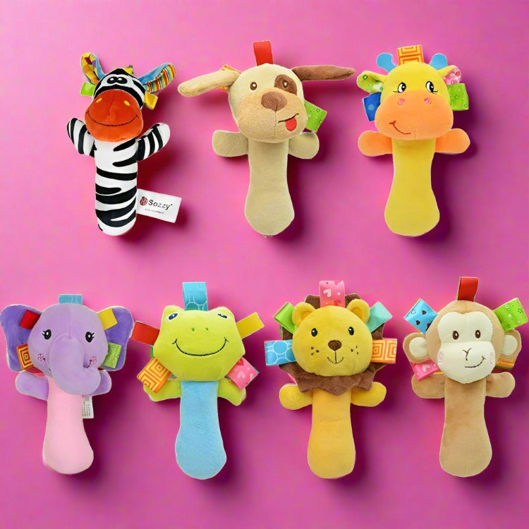 Baby Cartoon Animal Hand Bell Toy