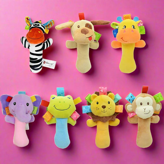 Baby Cartoon Animal Hand Bell Toy