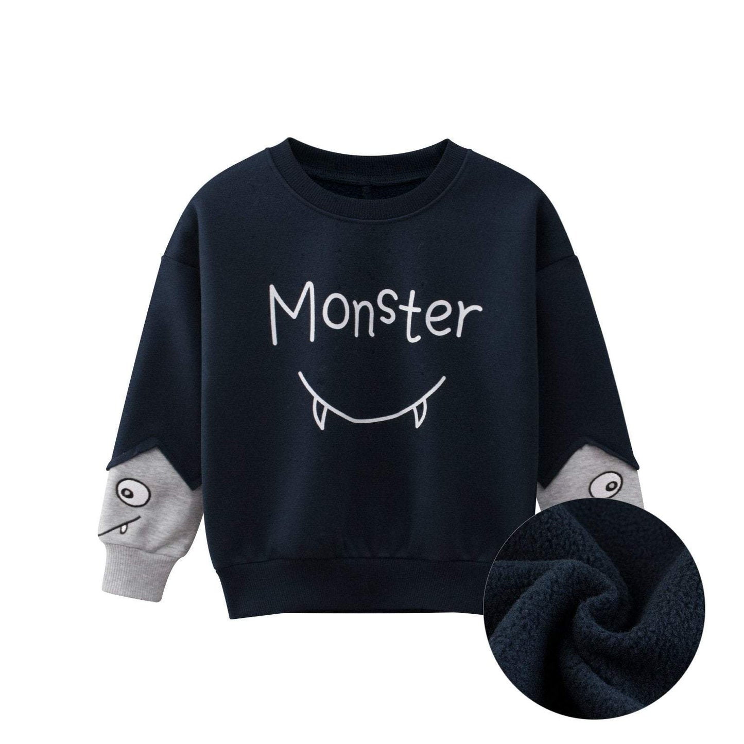 Children's Long Sleeve Sweater Plus Velvet