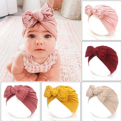 Children's Pleated Bow Hat