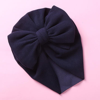 Children's Double Bow Cashmere Hat