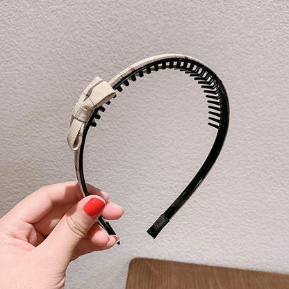 Children's Bow Hair Hoop Toothed Non-slip Hairpin