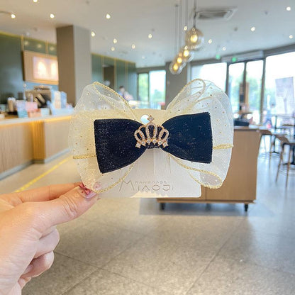 Children's Crown Bow Hairpin