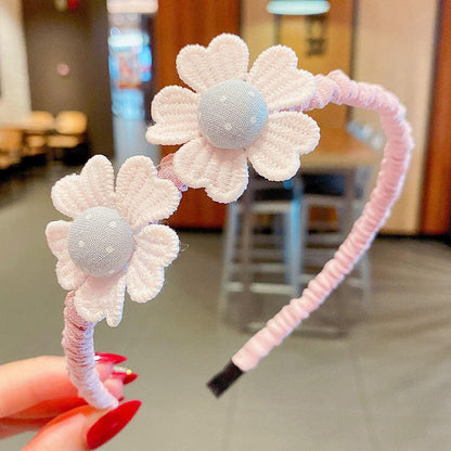 Girl's Hair Hoop Mesh Cartoon Broken Hair Clip Headdress