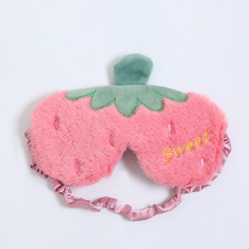 Fruit Style Plush Eye Patch Breathable Sleep Eyeshade