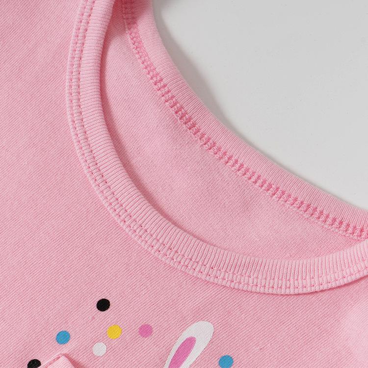 Children's short sleeved T-shirt cotton girls' top