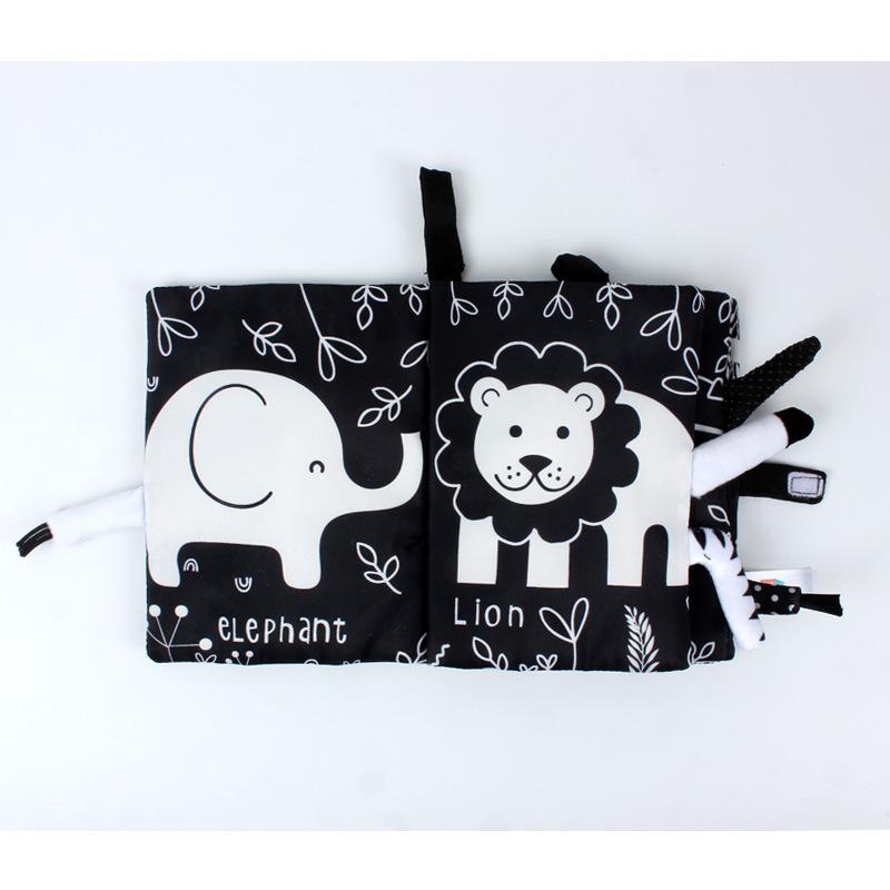 Baby Cloth Book, Stereoscopic Tail Can't Tear Books Toys