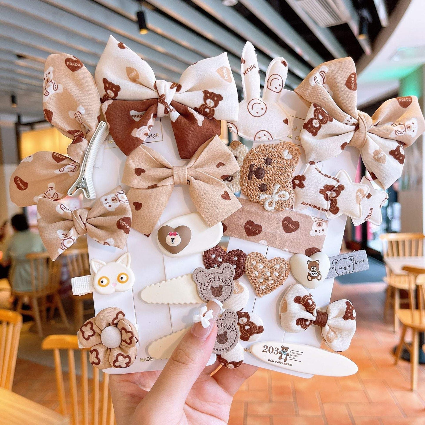 Children's Fabric Bow Hairpin