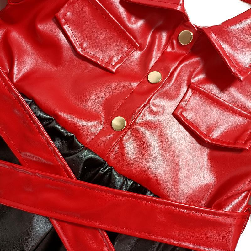 Girls' Kids Faux Leather Dress