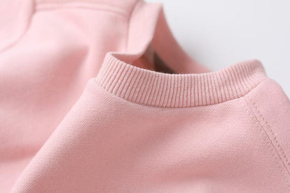 Children's Crewneck Plaid Turtleneck Backing Shirt Sweater