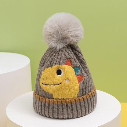 Cartoon Children's Warm Knit Hat Scarf