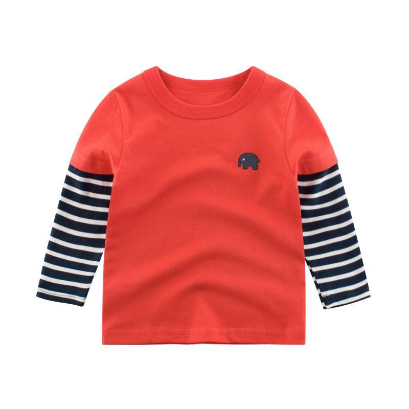 Children's Long Sleeve T-Shirt Cotton Backing Shirt