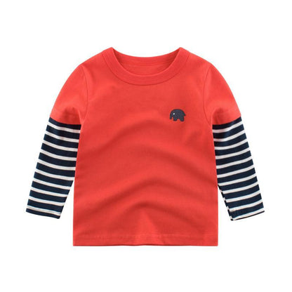 Children's Long Sleeve T-Shirt Cotton Backing Shirt