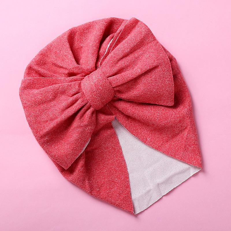 Children's Double Bow Cashmere Hat