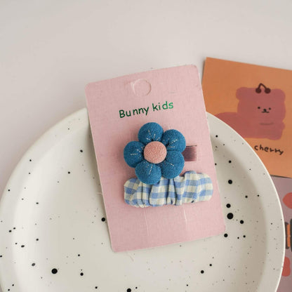 Children's Fabric Floral Hairpin