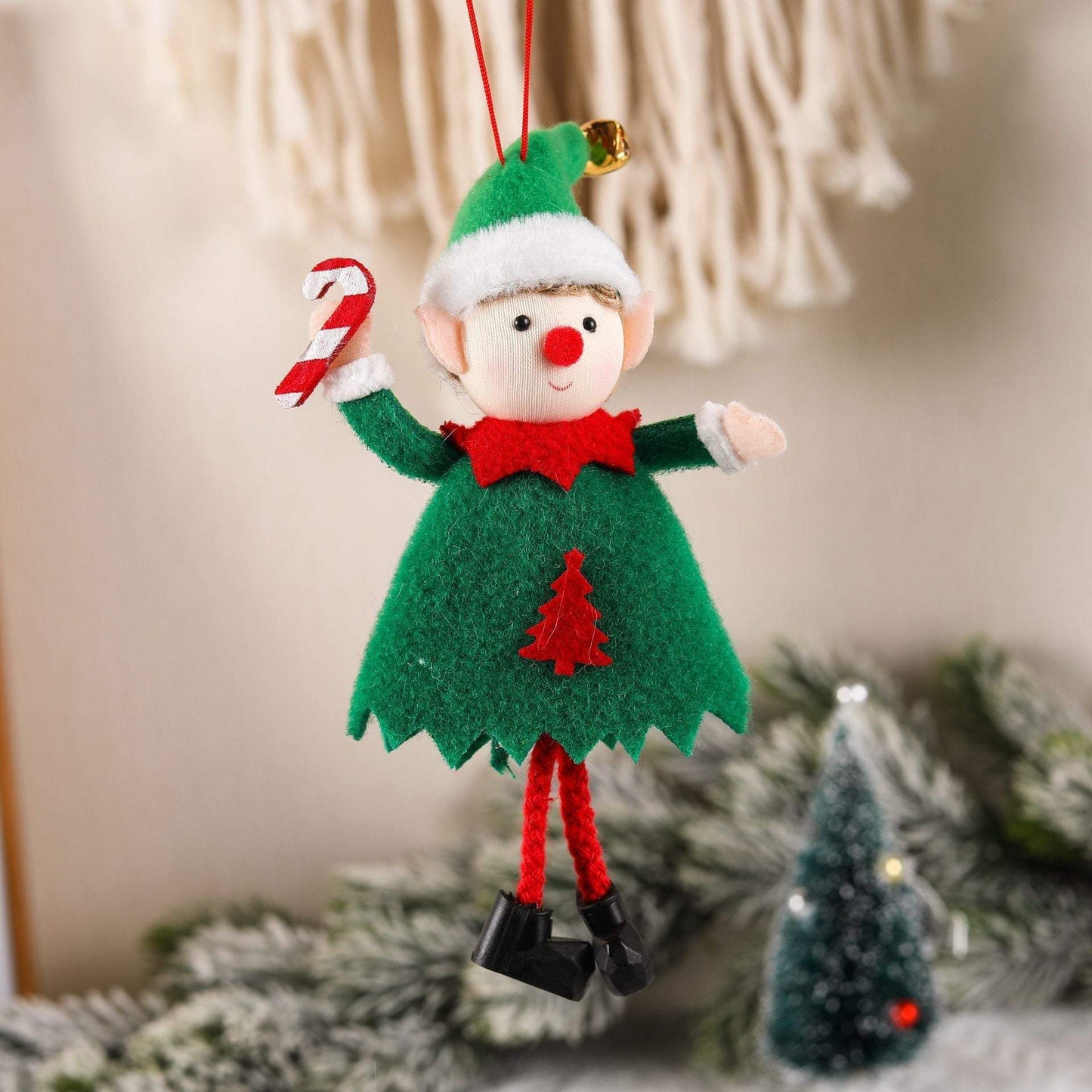 Christmas Ornaments Cute Elf Doll Christmas Tree Decoration