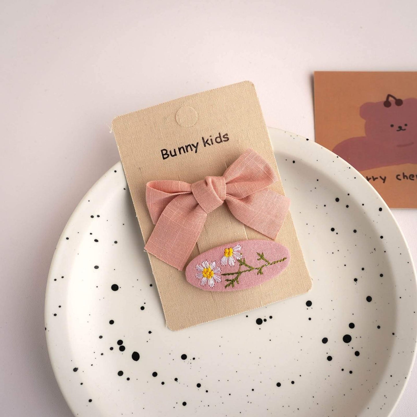 Children's Fabric Cartoon Bow Hairpin