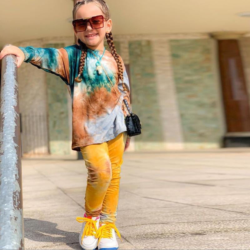 Girls Autumn New Casual Loose Bat Sleeve Long Sleeve Suit