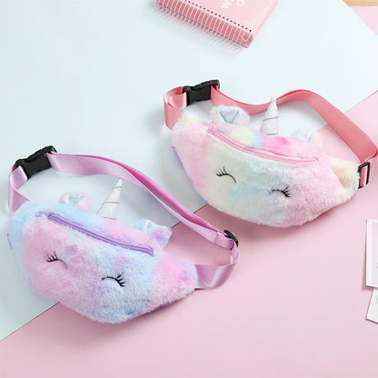 Children's Unicorn  Plush Purse Student Cute Chest Bag