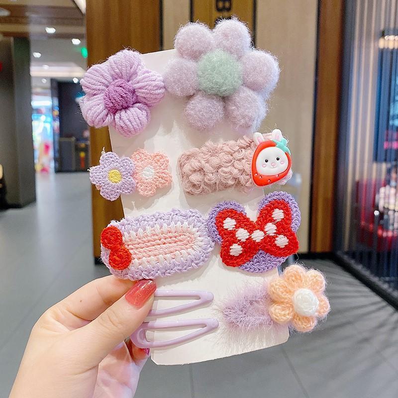 Plush Children Cartoon Hairpin