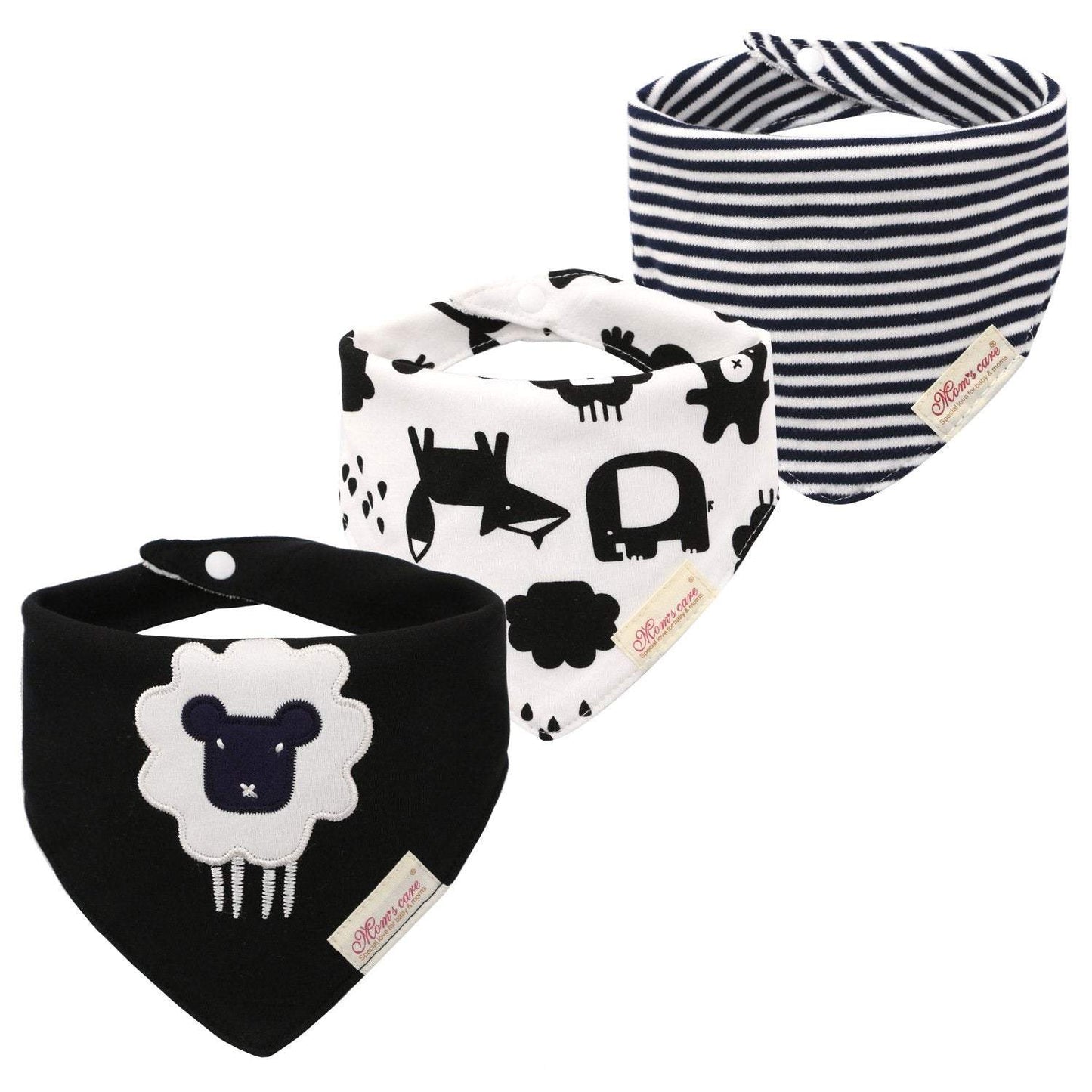 3pcs/set Baby Triangle Bib Saliva towel