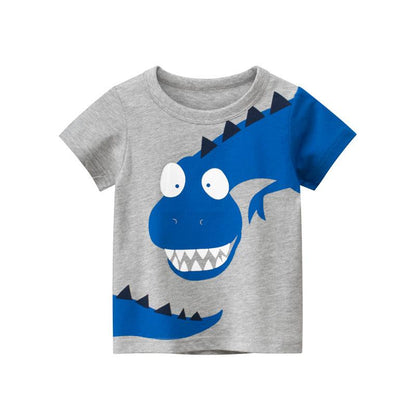 Children's short sleeved T-shirt dinosaur top