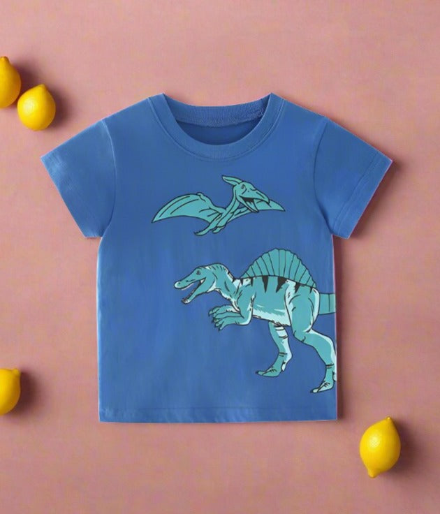 Boys' short sleeved children's cotton T-shirt