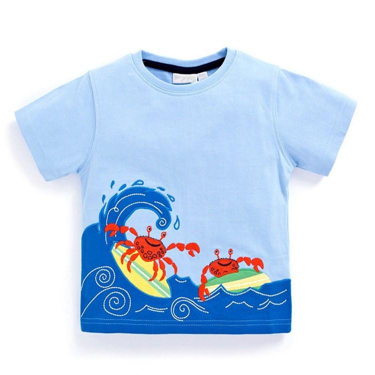Boys' short sleeved cartoon T-shirt