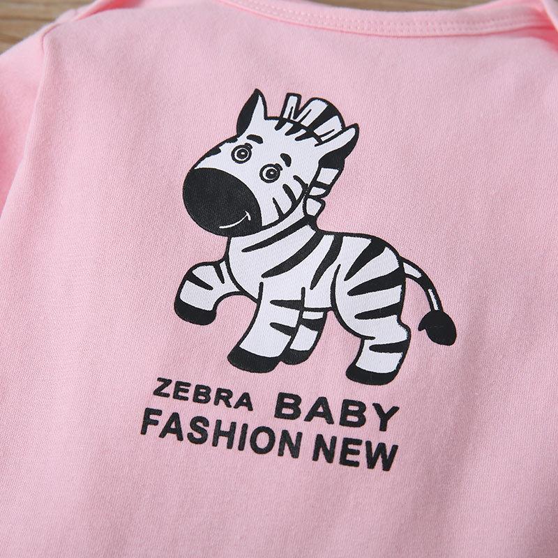Polka Dot Infant Three-piece Climbing Suit T-shirt Pants Suit