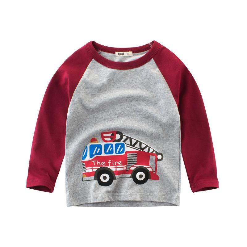 Children's Backing Shirt Long Sleeve Tee Clothes